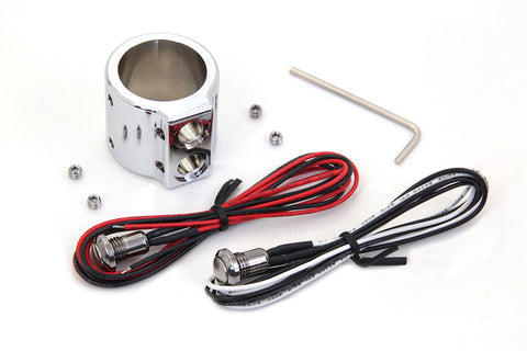 Chrome Dual Handlebar Button Switch Kit - V-Twin Mfg.
