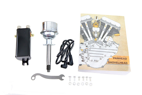 6 Volt Distributor/Coil Kit Black - V-Twin Mfg.