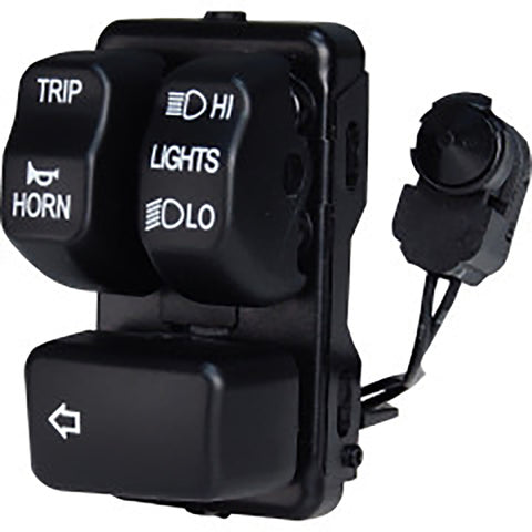 Left Side Handlebar Control Module Black - V-Twin Mfg.