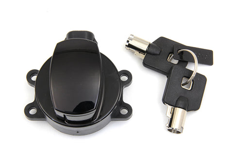 Ignition Key Switch Gloss Black - V-Twin Mfg.