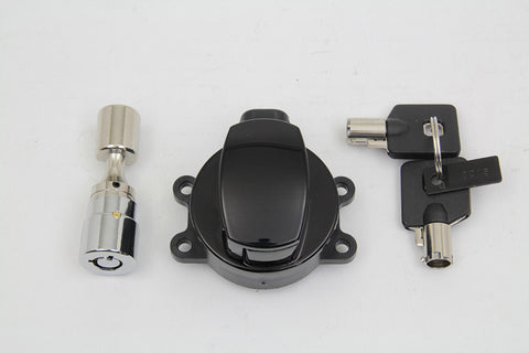 Ignition Key Switch Gloss Black - V-Twin Mfg.