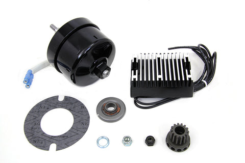Black 12 Volt Alternator Generator Conversion Kit - V-Twin Mfg.