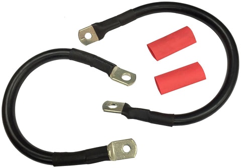 Battery Cable Set Black - V-Twin Mfg.