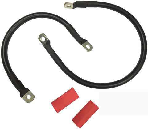 Battery Cable Set Black - V-Twin Mfg.