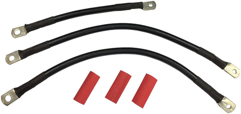 Battery Cable Set Black - V-Twin Mfg.