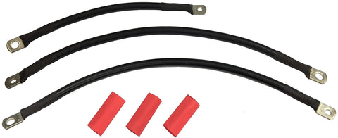 Battery Cable Set Black - V-Twin Mfg.