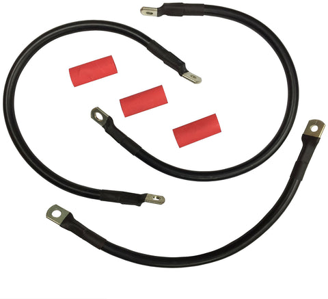 Battery Cable Set Black - V-Twin Mfg.