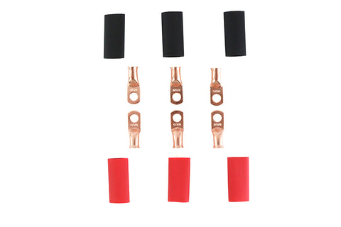 #4 Copper Wire Lug Set - V-Twin Mfg.