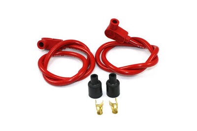 Universal Red 8mm Pro Spark Plug Kit - V-Twin Mfg.