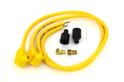 Universal Yellow 8mm Pro Spark Plug Wire Kit - V-Twin Mfg.
