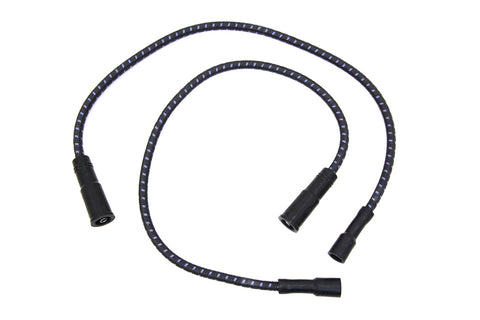 Sumax Black with Blue Tracer 7mm Spark Plug Wire Set - V-Twin Mfg.