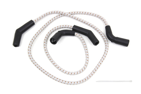 Sumax Grey with Brown Tracer 7mm Spark Plug Wire Set - V-Twin Mfg.
