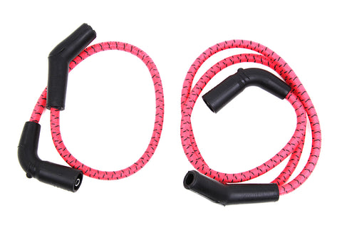 Sumax Red with Black Tracer 7mm Spark Plug Wire Set - V-Twin Mfg.