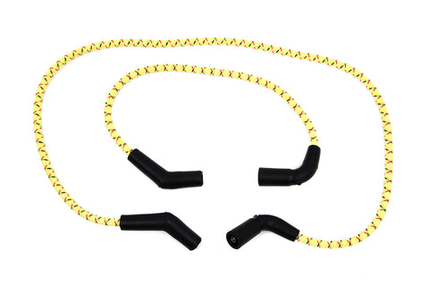 Sumax Yellow with Black & Red Tracer 7mm Spark Plug Wire Set - V-Twin Mfg.