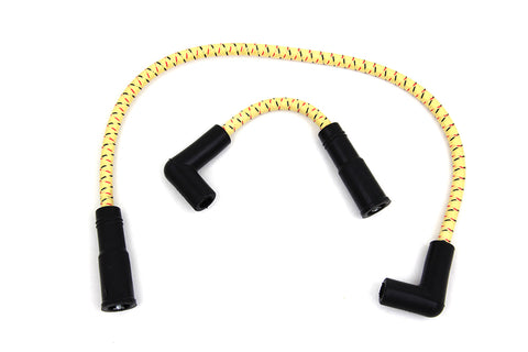 Sumax Yellow with Black & Red Tracer 7mm Spark Plug Wire Set - V-Twin Mfg.