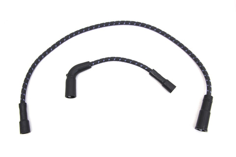 Sumax Black with Blue Tracer 7mm Spark Plug Wire Set - V-Twin Mfg.