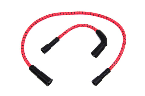 Sumax Red with Black Tracer 7mm Spark Plug Wire Set - V-Twin Mfg.