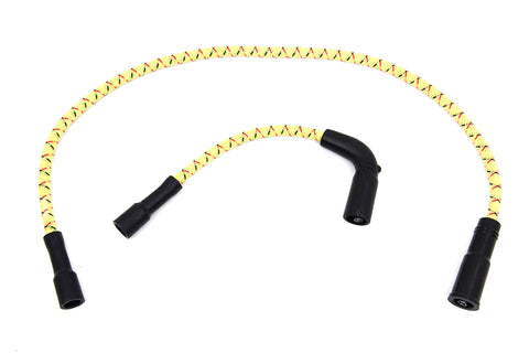 Sumax Yellow with Black & Red Tracer 7mm Spark Plug Wire Set - V-Twin Mfg.