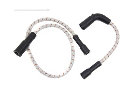 Sumax Grey with Brown Tracer 7mm Spark Plug Wire Set - V-Twin Mfg.