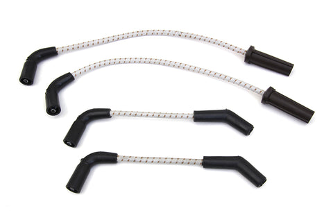 Sumax Grey with Brown Tracer 7mm Spark Plug Wire Set - V-Twin Mfg.