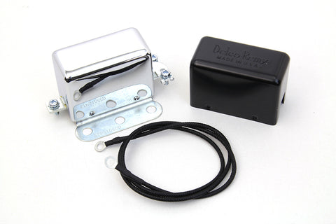 Chrome 12 Volt Regulator Relay - V-Twin Mfg.