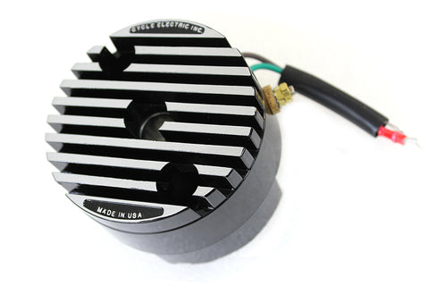 Black 12 Volt Regulator End Cover - V-Twin Mfg.