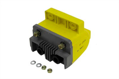 Yellow Super Coil for Points Ignition - V-Twin Mfg.
