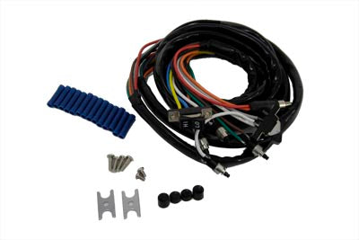 Handlebar Wiring and Black Switch Assembly - V-Twin Mfg.