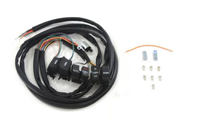 Black 48 inch Handlebar Switch Kit - V-Twin Mfg.