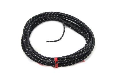 Black 25' Cloth Covered Wire - V-Twin Mfg.
