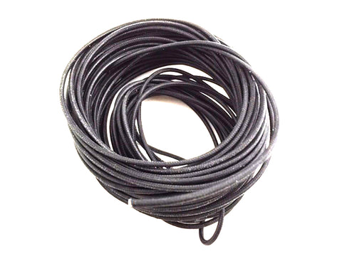 Pure Black 25' Braided Wire - V-Twin Mfg.