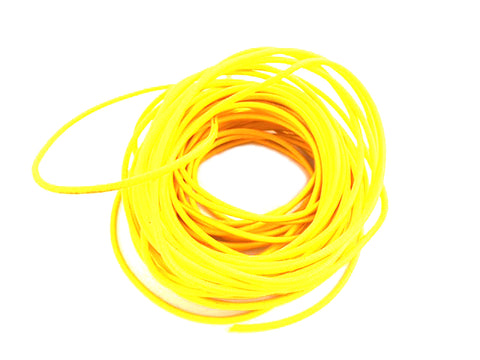 Pure Yellow 25' Braided Wire - V-Twin Mfg.