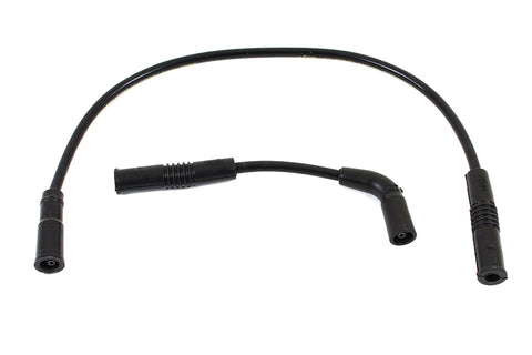 Accel 8mm S/S Spiral Core Ignition Wire Set Black - V-Twin Mfg.