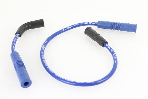 Accel 8mm S/S Spiral Core Ignition Wire Set Blue - V-Twin Mfg.