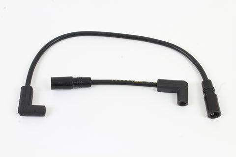 Accel 8mm S/S Spiral Core Ignition Wire Set Black - V-Twin Mfg.