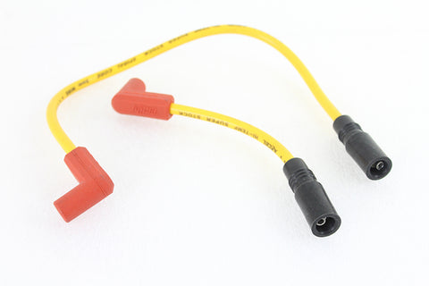Accel 8mm S/S Spiral Core Ignition Wire Set Yellow - V-Twin Mfg.