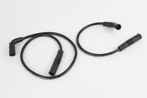 Accel 8mm S/S Spiral Core Ignition Wire Set Black - V-Twin Mfg.