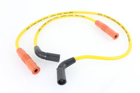 Accel 8mm S/S Spiral Core Ignition Wire Set Yellow - V-Twin Mfg.