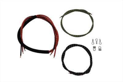 Handlebar Wiring Cotton Braided - V-Twin Mfg.