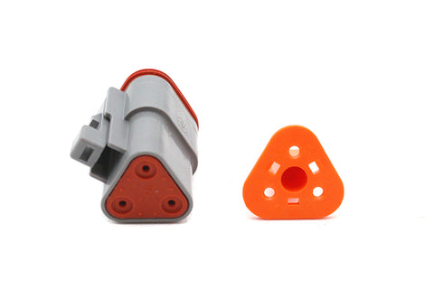 Deutsch Sealed 3 Wire Connector Component - V-Twin Mfg.