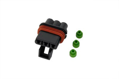 Wire Terminal 3 Wire Female Connector - V-Twin Mfg.