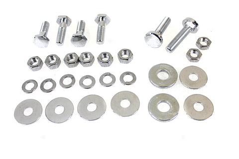 Rear Fender Frame Clamp Bolt Set Chrome - V-Twin Mfg.