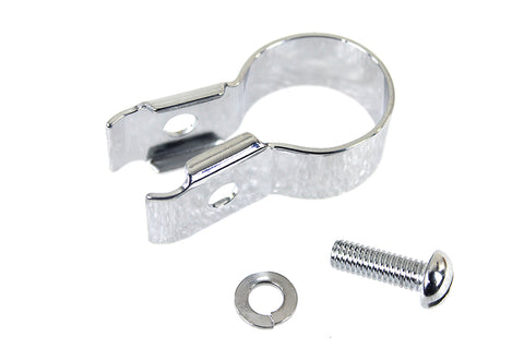 Front Brake Cable Handlebar Clip Chrome - V-Twin Mfg.