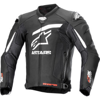 ALPINESTARS GP Plus R v4 Rideknit® Leather Jacket - Black/White - US 46 / EU 56 3100324-12-56