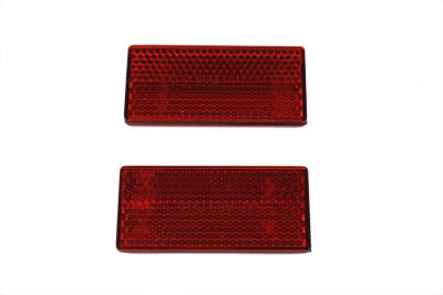 Replica Red Reflector Set for Struts - V-Twin Mfg.