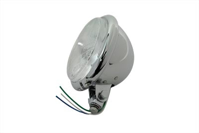 5-3/4 inch Round Headlamp Assembly Bates Style - V-Twin Mfg.