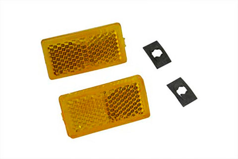Amber Reflector Set - V-Twin Mfg.