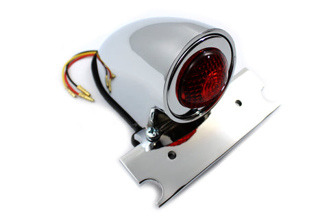 Chrome Sparto Style LED Tail Lamp Red - V-Twin Mfg.