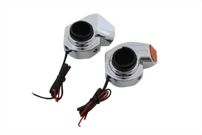 Chrome Front Turn Signal Marker Lamp Set - V-Twin Mfg.