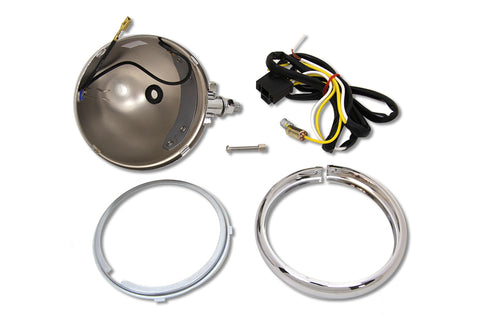 4-1/2 inch Custom Round Headlamp Shell - V-Twin Mfg.